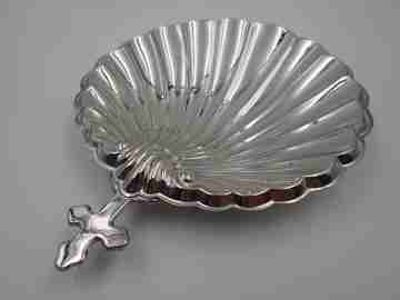 Baptism shell with Portugal Cross. 925 sterling silver. Pedro Duran silversmith