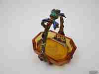 Basket miniature. Cut glass, enamel & colours stones. France. 1940's