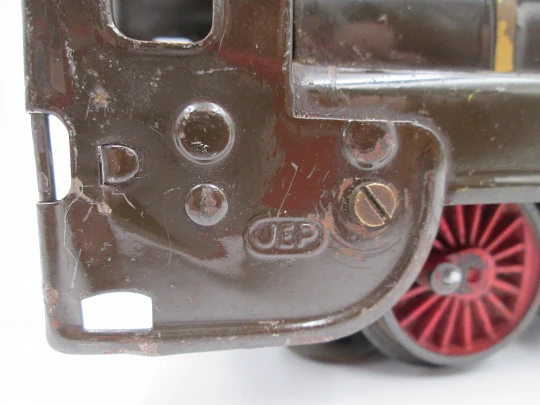 Bass-Volt S.59 locomotora JEP con carbonera SCNF. Hojalata. Años 40