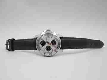 Baume & Mercier Capeland chronograph. Automatic. Steel. Calendar. Box. 2000's