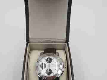 Baume & Mercier Capeland chronograph. Automatic. Steel. Calendar. Box. 2000's