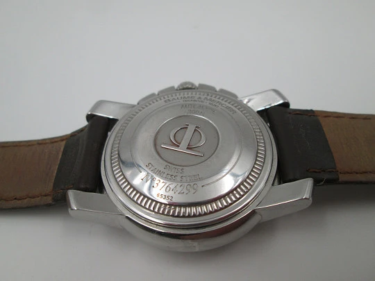 Baume & Mercier Capeland chronograph. Automatic. Steel. Calendar. Box. 2000's
