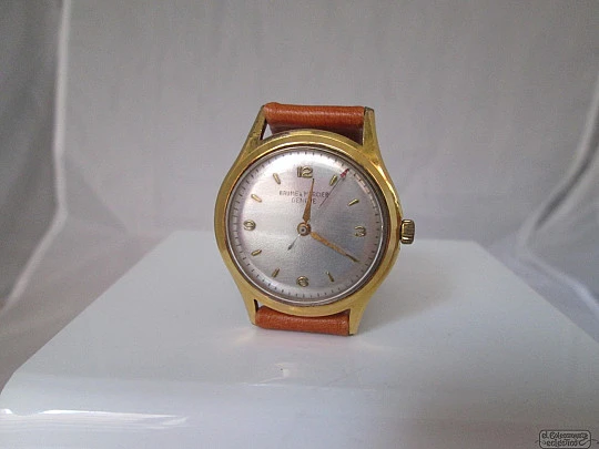 Baume & Mercier. Baño oro 20 micras y acero. 1960. Calibre 1080