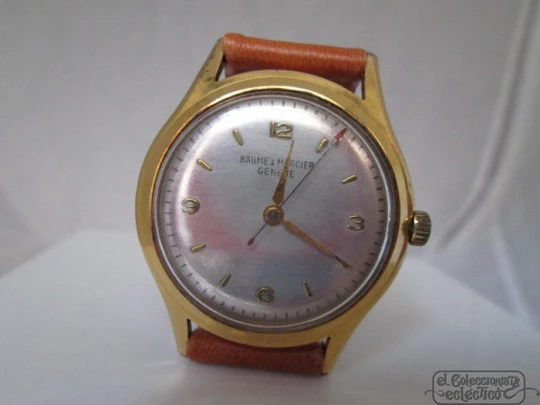 Baume & Mercier. Baño oro 20 micras y acero. 1960. Calibre 1080