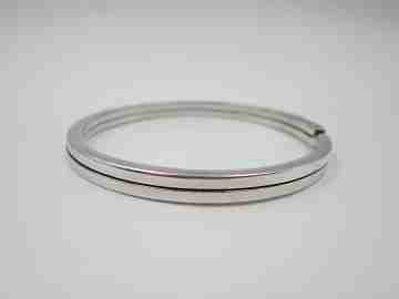 Bayanihan women's double ring bracelet. 925 sterling silver. USA. 1980's