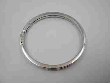 Bayanihan women's double ring bracelet. 925 sterling silver. USA. 1980's