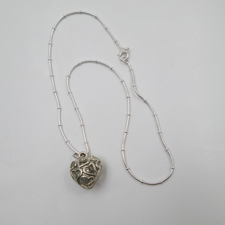 SILVER925 BELL TOP NECKLACE/シルバー/ネックレス
