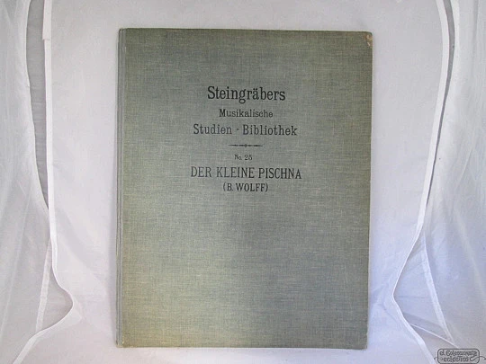 Bernhard Wolff. El pequeño Pischna. 1910. Steingräber Verlag. Leipzig