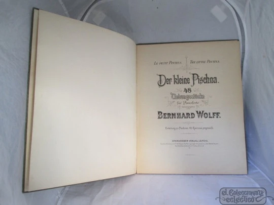 Bernhard Wolff. El pequeño Pischna. 1910. Steingräber Verlag. Leipzig