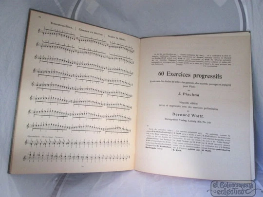 Bernhard Wolff. El pequeño Pischna. 1910. Steingräber Verlag. Leipzig