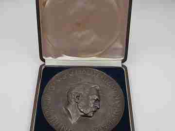 Big bronze medal. Acknowledgment and thanks Siemens. Box. A. Klingler. 1930's