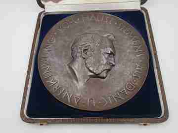 Big bronze medal. Acknowledgment and thanks Siemens. Box. A. Klingler. 1930's