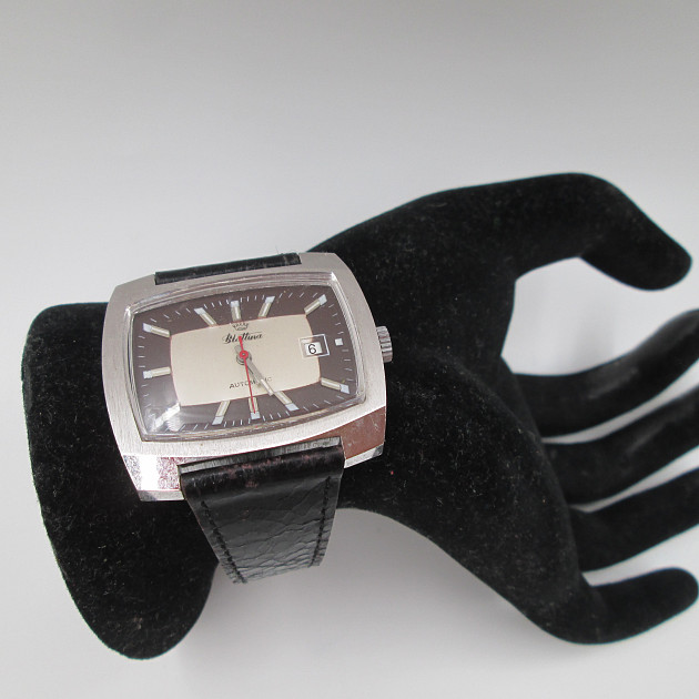 Blattina Stainless Steel Rectangular Case Automatic 1970s | El ...