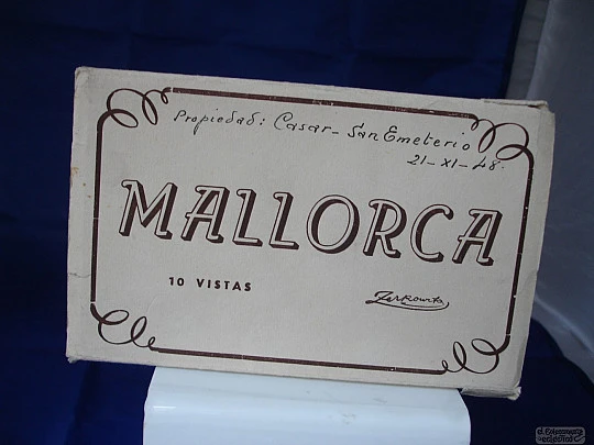 Block 10 postales. Vistas Mallorca. 1948. Zerkowitz. Bromuro