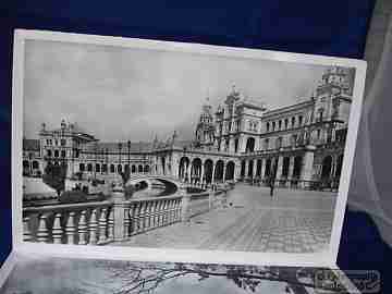 Block 10 postales. Vistas Sevilla. Heliotipia Artística. 1940
