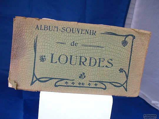 Block 24 postales. Recuerdo Lourdes. Ediciones M. T. I. L. Año 1900