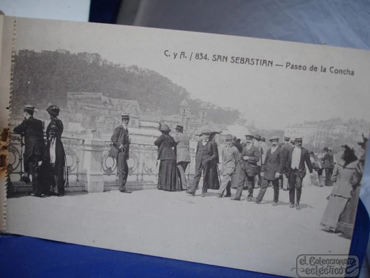 Block 24 postales. Recuerdo San Sebastián. Mayor Hermanos. 1910