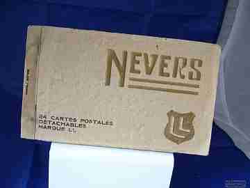 Block 24 postales. Vistas Nevers. Ediciones Levy Fils. Francia. 1905