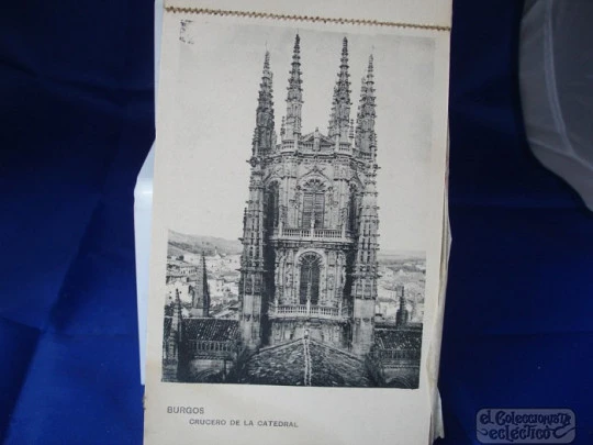 Block 30 postales Recuerdo Burgos. Editorial Hauser y Menet. 1906