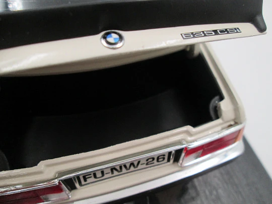 BMW 635 SCi coche miniatura metal. Anson. Escala 1:18. Estuche. Hong-Kong. 1980