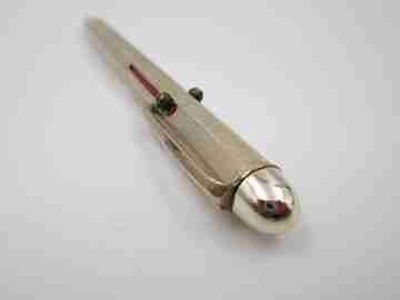Boehme & Company quadricolor mechanical pencil. Gold plated. Guilloche. 1940's. Germany