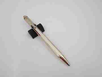 Boehme & Company quadricolor mechanical pencil. Gold plated. Guilloche. 1940's. Germany