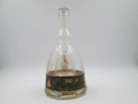 Bols ballerina wind-up musical bottle. 1950's. Apricot Brandy. Holland