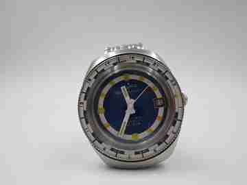 Bondix automatic 20 ATM dive watch. Tricolour dial. Bidirectional bezel. 1960's