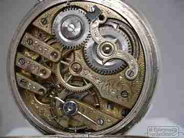 Bornand Genève. 800 silver. España brand. Hunter-case. 15 jewels