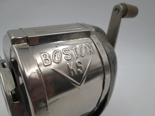 Boston KS Draftsman pencil sharpener. Hunt Company. Metal and iron. 1950's. USA