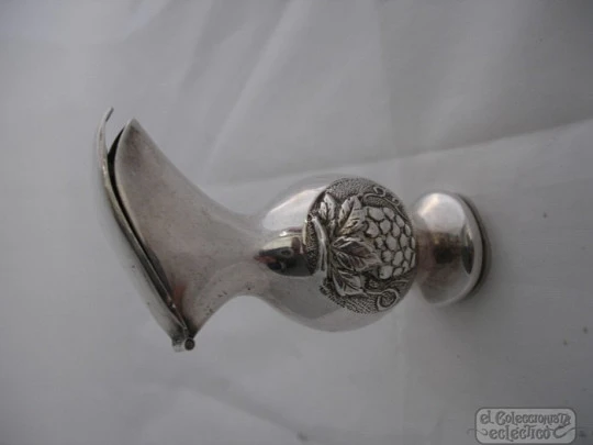 Bottle stopper. Sterling silver. Water pitcher shape. 1950's