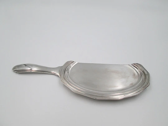 Bouillet & Bourdelle crumb catcher sweeper. Silver plated. France. 1930's