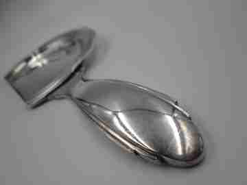 Bouillet & Bourdelle crumb catcher sweeper. Silver plated. France. 1930's