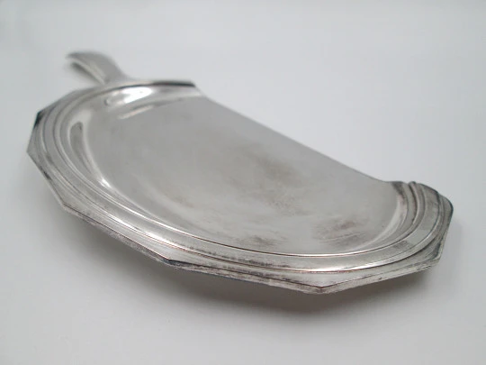 Bouillet & Bourdelle crumb catcher sweeper. Silver plated. France. 1930's