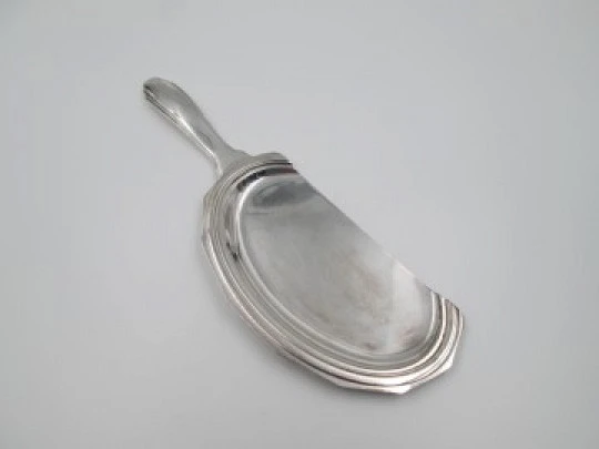 Bouillet & Bourdelle crumb catcher sweeper. Silver plated. France. 1930's