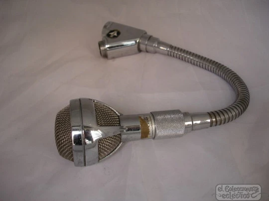 Bouyer flexible microphone. 1970's. Chromed metal. Model 709