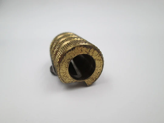 Brass hand pencil sharpener Granate 5. Germany. 1930's. Cone shape