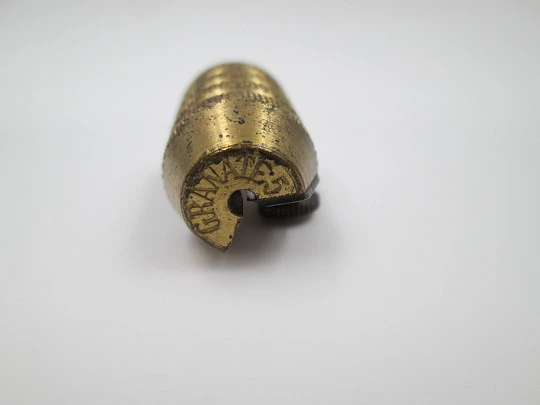 Brass hand pencil sharpener Granate 5. Germany. 1930's. Cone shape