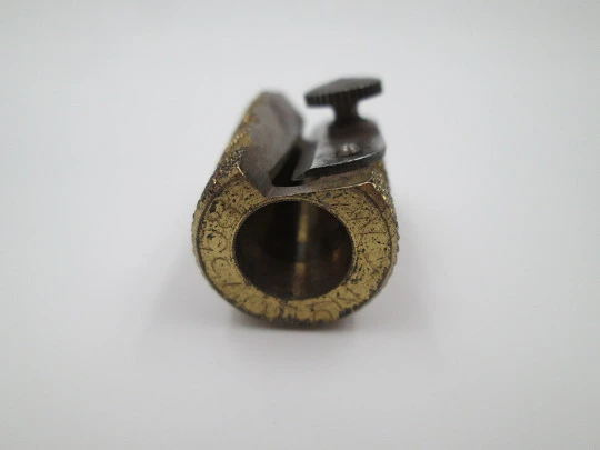 Brass hand pencil sharpener Granate 5. Germany. 1930's. Cone shape