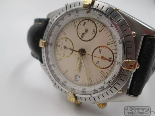 Breitling Chronomat chronograph. Stainless steel. Automatic. Date. 1990's