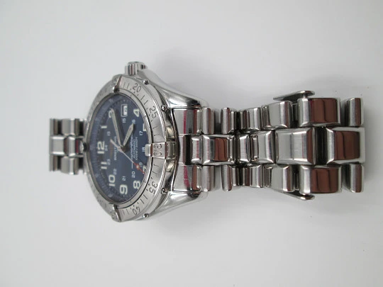 Breitling Superocean. Automático. Acero. Brazalete. Esfera azul