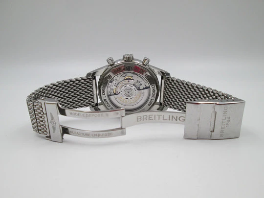Breitling Transocean automatic aviator chronograph. Stainless steel. Swiss. 2012 Breitling Transocean automatic aviator chronograph. Stainless steel. Swiss. 2012