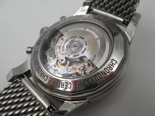 Breitling Transocean automatic aviator chronograph. Stainless steel. Swiss. 2012 Breitling Transocean automatic aviator chronograph. Stainless steel. Swiss. 2012