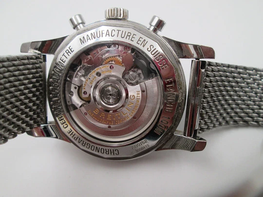 Breitling Transocean automatic aviator chronograph. Stainless steel. Swiss. 2012 Breitling Transocean automatic aviator chronograph. Stainless steel. Swiss. 2012