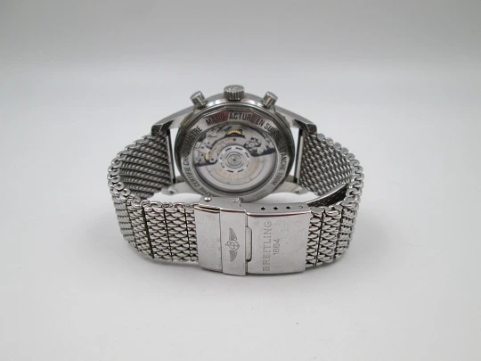 Breitling Transocean cronógrafo automático de aviador. Acero inoxidable. Suiza. 2012 Breitling Transocean cronógrafo automático de aviador. Acero inoxidable. Suiza. 2012