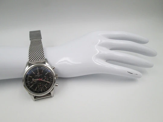 Breitling Transocean cronógrafo automático de aviador. Acero inoxidable. Suiza. 2012 Breitling Transocean cronógrafo automático de aviador. Acero inoxidable. Suiza. 2012
