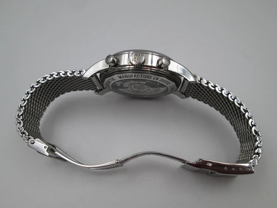 Breitling Transocean cronógrafo automático de aviador. Acero inoxidable. Suiza. 2012 Breitling Transocean cronógrafo automático de aviador. Acero inoxidable. Suiza. 2012