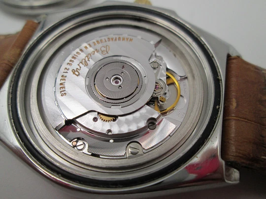 Breitling Wings. Automatic. Steel & gold details. 100 meters. Strap. 2001