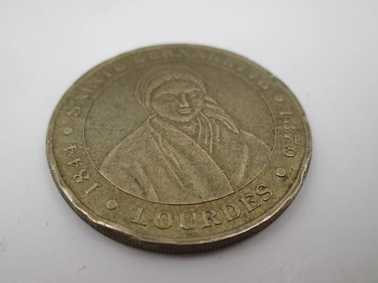 Bronze medal. Bernadette Soubirous and Immaculate Conception. Lourdes. 2003's