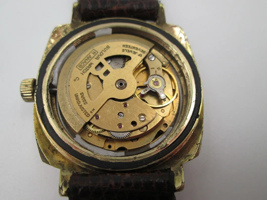 Bulova Oceanographer 333. Acero y chapado oro. Automático. Día y fecha. 1970. Suiza